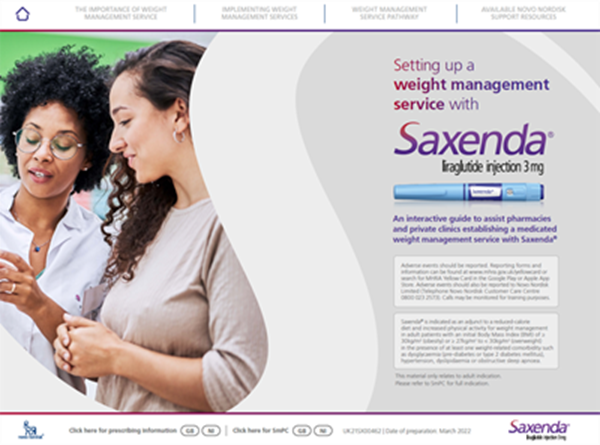 Show details for Saxenda Weight management Service Implementation Guide