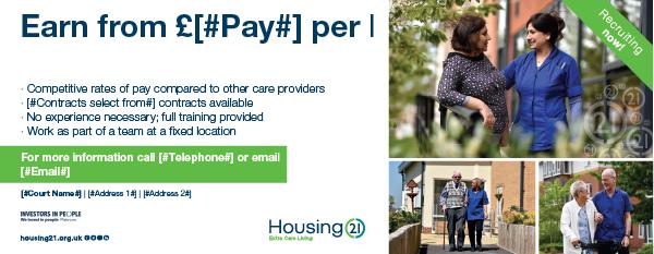 Show details for New and Care Worker Recruitment Banner